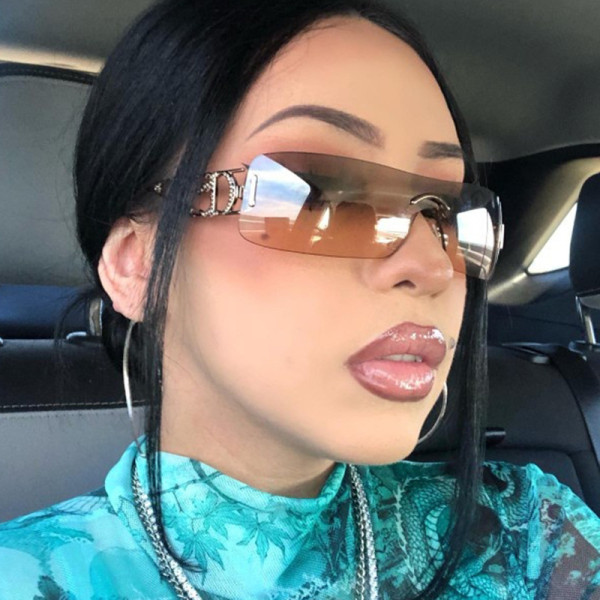 Frameless hollow out sunglasses Frameless sunglasses
