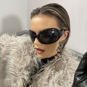 Oversized frame sunglasses personality hip-hop sunglasses alien sunglasses