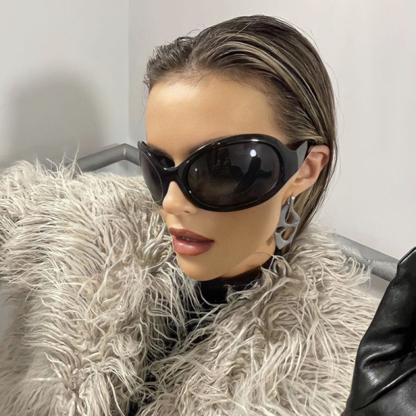 Oversized frame sunglasses personality hip-hop sunglasses alien sunglasses