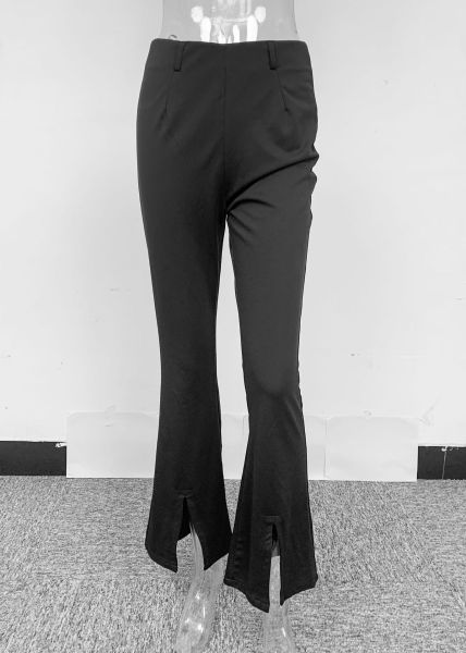 Women's flared pants, high waisted, slimming, split open casual pants, wide leg pants, women's summer pants