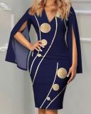 Temperament Sexy Fashion Printed Dress