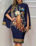 Temperament Sexy Fashion Printed Dress