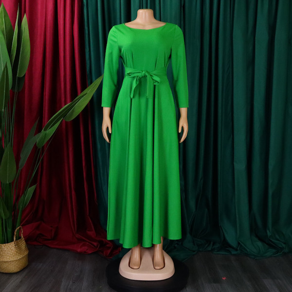 Fashionable Style Strap Large Long Dress Dress