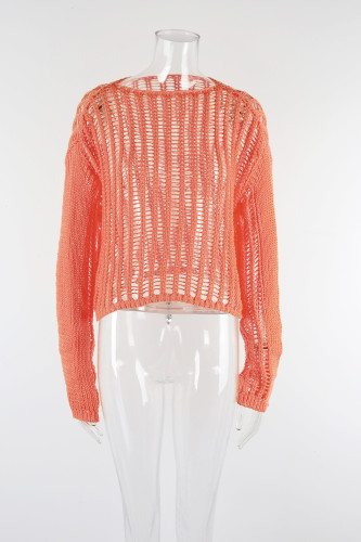 Beach Hollow Vacation Knitwear Women's Long Sleeve Sun Protection Shirt