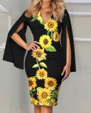 Temperament Sexy Fashion Printed Dress