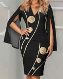 Temperament Sexy Fashion Printed Dress