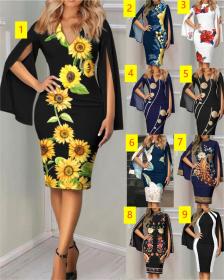 Temperament Sexy Fashion Printed Dress