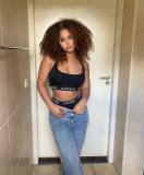 Fashion casual printed ribbon vest triangle pants set of two pieces