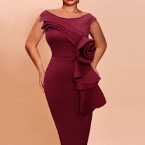 Articulated Dress Elegant U-Neck Sleeveless Dress Articulated Dress Elegant U-Neck Sleeveless Dress