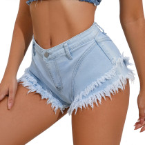 Casual denim high waisted cake denim shorts for women Casual denim high waisted cake denim shorts for women