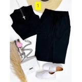 Solid Short Sleeveless Tank Top High Waist Wrap Hip Half Dress Two Piece Set