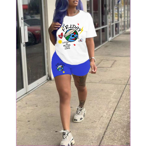 Personalized printing casual two-piece set