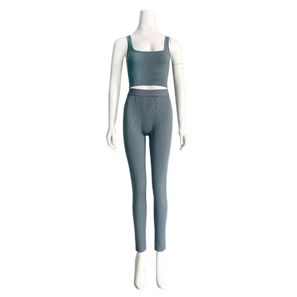 Women's New Tank Top Pants Sports Yoga Set