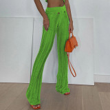 Fashion Knitted Slim Fit Pants