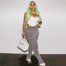 High waisted striped slimming pile yoga high waisted casual pants High waisted striped slimming pile yoga high waisted casual pants