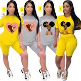 Women's Fashion Printing Sports Set Women's Two Piece Set