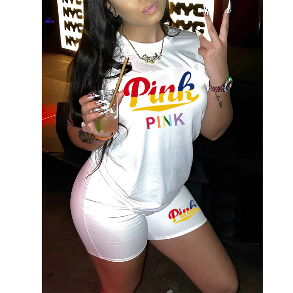 T-shirt shorts set sports set