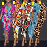 Sexy Slim Fit Colorful Dress Nightclub Dress