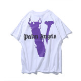 Trendy Brand Fashion Big V Cotton Short Sleeve Letter Vlone T-shirt