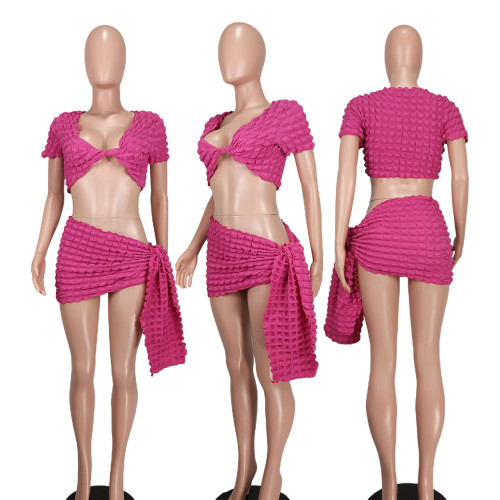 Sexy Fashion Casual Waist Two Piece Set