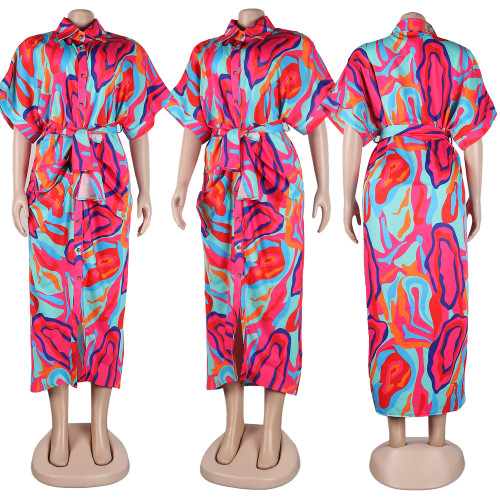 Sexy Slim Fit Colorful Dress Nightclub Dress