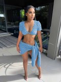 Sexy Fashion Casual Waist Two Piece Set