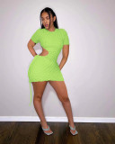 Fashionable casual sexy open waist dress