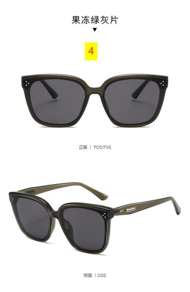 Large frame fashionable sunglasses, trendy unisex classic three point sunglasses, concave design, temperament, street photo glasses