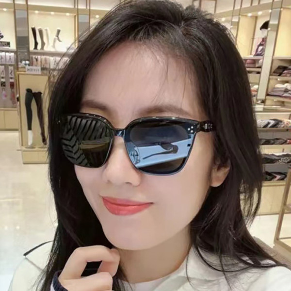 Large frame fashionable sunglasses, trendy unisex classic three point sunglasses, concave design, temperament, street photo glasses