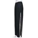 Trendy Split Chain Jeans