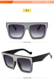 Temperament Large Frame Women's Sunglasses Sparkling Pink Trend Sunglasses Fashion Simple Square Glasses