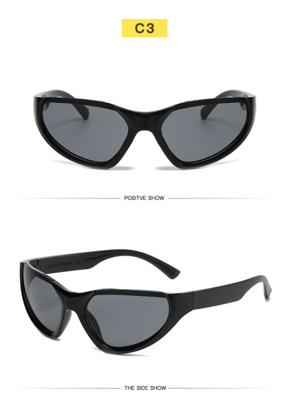 Fashionable half frame Y2K sunglasses for men and women outdoor sports cycling glasses ins trendy and cool punk party glasses