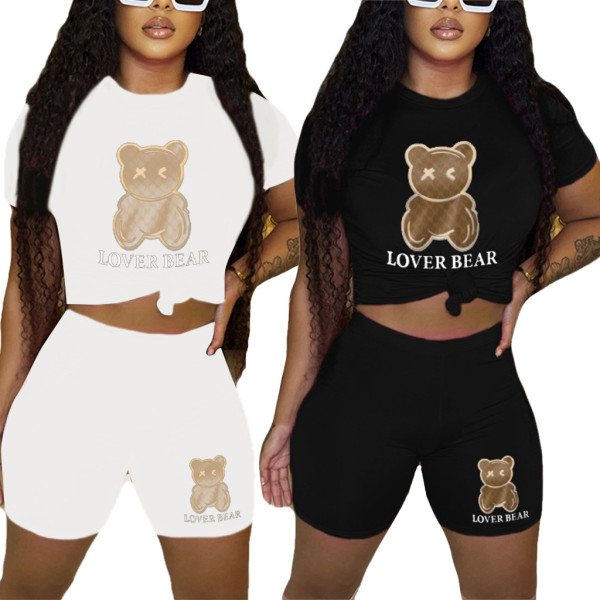 Fashion casual short sleeved set