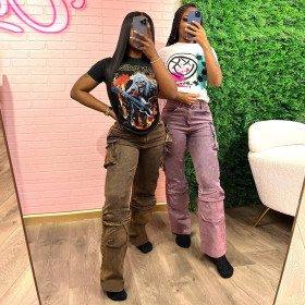 Fashion Street Pocket Pants Jeans