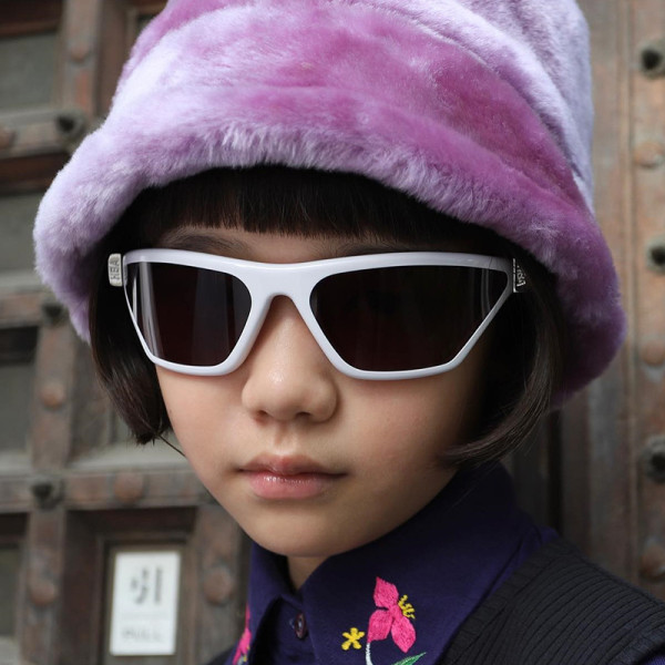 Fashion y2k trapezoidal sunglasses ins outdoor sports glasses minimalist and personalized concave shaped sunglasses