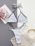 Split swimsuit sexy fake two-piece bikini
