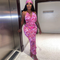 Fashionable V-neck strapless back hot girl sexy slim fitting dress Fashionable V-neck strapless back hot girl sexy slim fitting dress