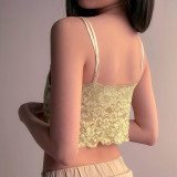 Little Fresh Lace Strap Top
