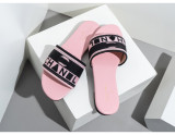 Embroidered slippers with internet red letters, wearing beach sandals on the outside for women's shoes