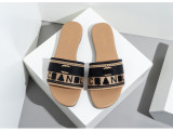 Embroidered slippers with internet red letters, wearing beach sandals on the outside for women's shoes