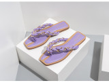 Fashion Chain Large Outwear Beach Flat Bottom Sandals for Women