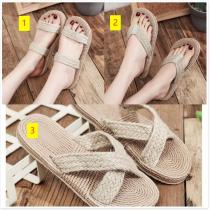 Sandals flip-flops women wear flat bottomed casual beach shoes outside summer women's anti-skid slippers sandals