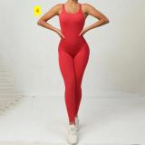 Wrinkle and Hip Lift Yoga Pants Quick Dry Tight Running Peach Hip Pants No Awkwardness Thread Fitness Jumpsuit