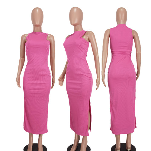 Fashion Thread Long Split Dress
