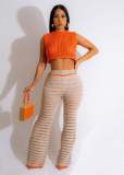 Knitted hand hook outdoor sports and leisure suit for women
