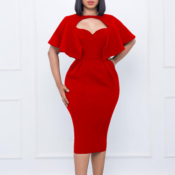 Temperament Tongle Wrap Hip OL Professional Pencil Skirt Foreign Trade Dress