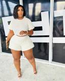 Large Women's Bubble Popcorn Women's Two Piece Set