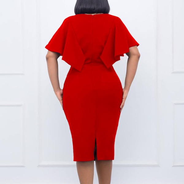 Temperament Tongle Wrap Hip OL Professional Pencil Skirt Foreign Trade Dress