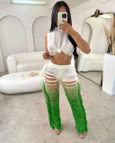 Women's casual vest and pants set