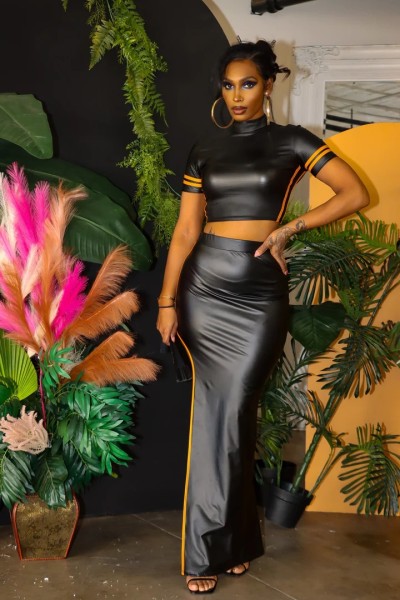 Sexy PU Leather Slim Fit Set